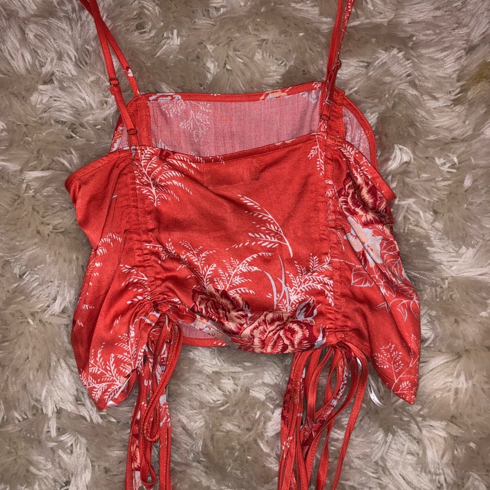 MinkPink floral crop top